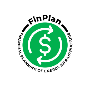 The logo for FinPlan which is a green circle containing a white dollar symbol