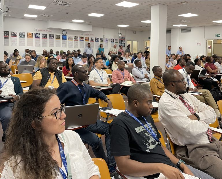 A picture of participants at a group event in a lecture hall