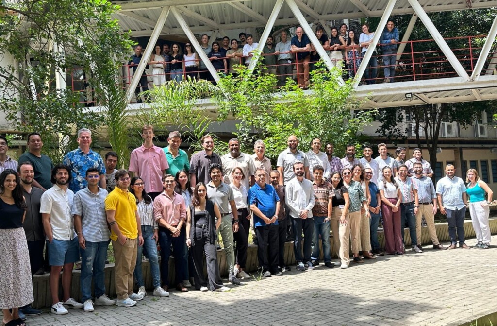a large group of people standing in a line