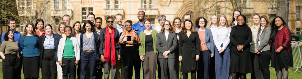 All the participants standing in Christ Church College, Oxford