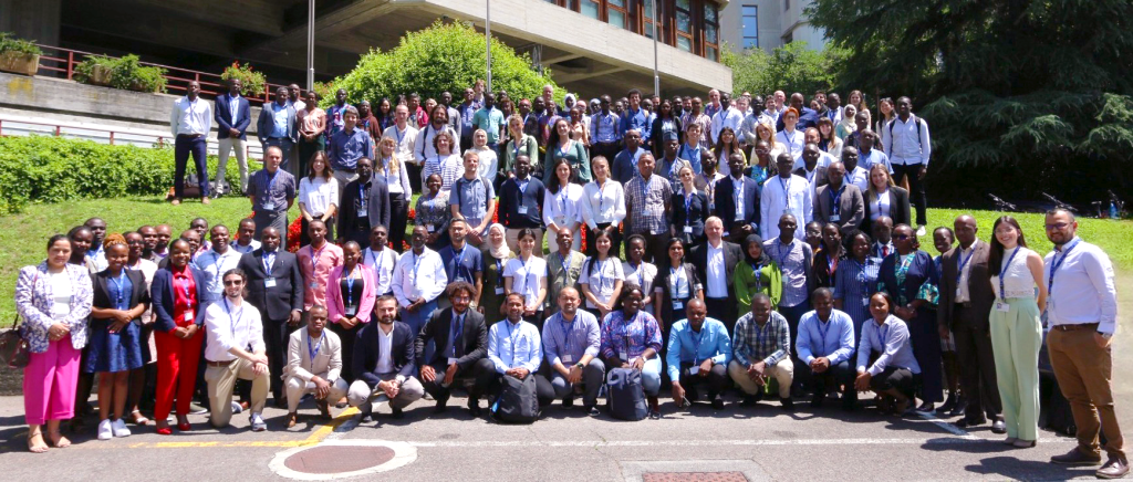Picture of the participants and trainers from the 2023  ICTP Joint Summer School on Modelling Tools for Sustainable Development