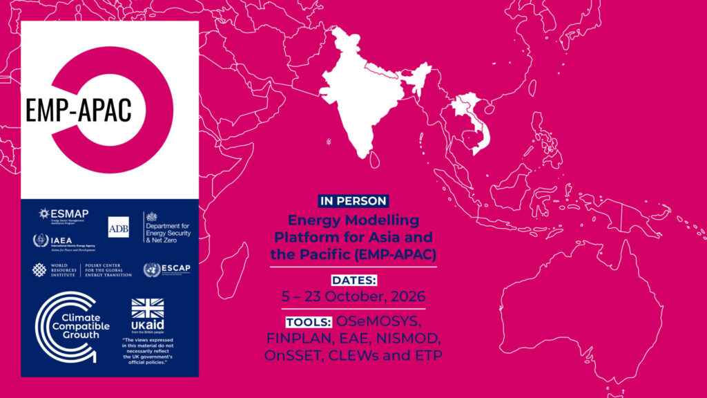 A placecard for EMP-APAC, which includes the dates and tools and main partners