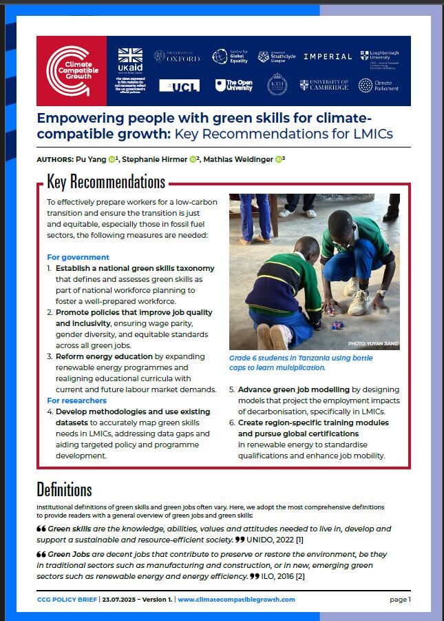 A leaflet in red and blue with a photograph of two black youths playing a game on the floor