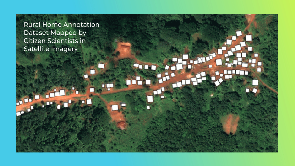 Rural Home Annotation Dataset Mapped by Citizen Scientists in Satellite Imagery