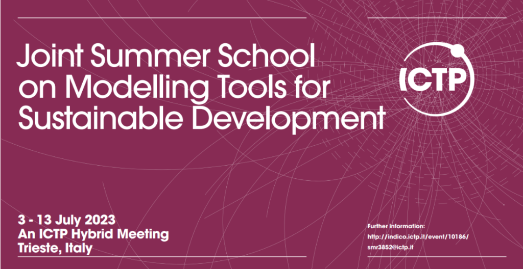 Joing summer school on modelling tools for sustainable development